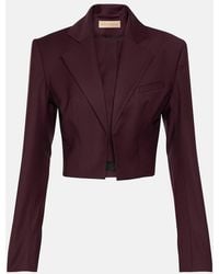 AYA MUSE - Cropped-Blazer Sylva Aus Wolle - Lyst
