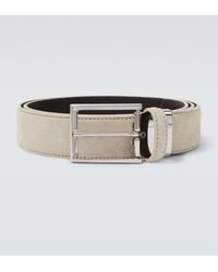 Canali - Suede Belt - Lyst