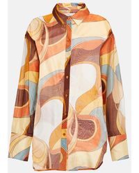SIR. - Camisa De Algodon Y Seda Estampada - Lyst
