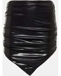 The Attico - Hatty Ruched Jersey Miniskirt - Lyst