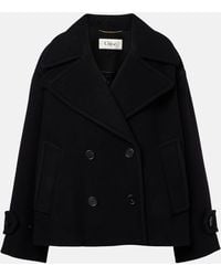 Chloé - Double-Breasted Wool-Blend Peacoat - Lyst