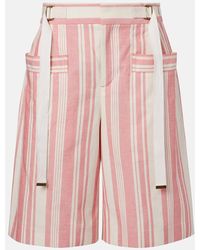 Chloé - Bermuda-Shorts Aus Baumwolle - Lyst
