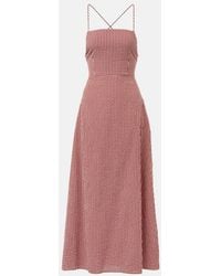 Posse - Lori Gingham Cotton Maxi Dress - Lyst