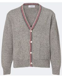 Thom Browne - Hector Intarsia Wool And Mohair Cardigan - Lyst