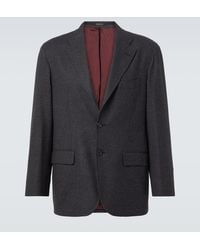 Rubinacci - Wool Flannel Blazer - Lyst