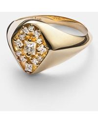 Suzanne Kalan - Ring La Fantaisie Aus 18Kt Gelbgold Mit Diamanten - Lyst