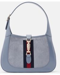 Gucci - Jackie 1961 Medium Suede And Leather Shoulder Bag - Lyst