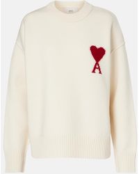 Ami Paris - Ami De Cour Virgin Wool Sweater - Lyst