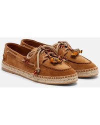 Aquazzura - Seafarer Beaded Suede Espadrilles - Lyst