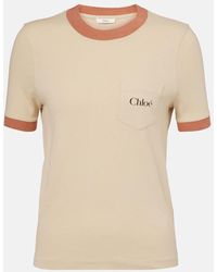 Chloé - Logo Cotton T-Shirt - Lyst