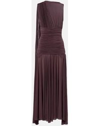 Magda Butrym - Draped Sheer Midi Dress - Lyst