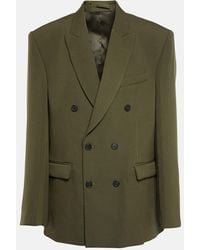 Wardrobe NYC - Double-breasted Virgin Wool Blazer - Lyst