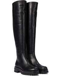 Gianvito Rossi Quinn Leather Over-the-knee Boots - Black