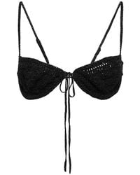 Magda Butrym - Crocheted Cotton-Blend Bra - Lyst