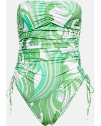 Melissa Odabash - Sydney Strapless Printed Swimsuit - Lyst