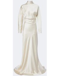 Rohe - Bridal Draped Satin Gown - Lyst