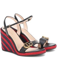 gucci wedge flip flops