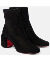 Christian Louboutin - Minny Booty 70 Suede Ankle Boots - Lyst