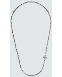 David Yurman - Cross Station Sterling Necklace - Lyst