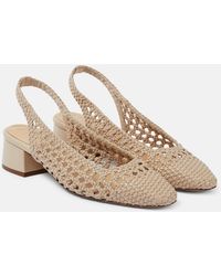 Souliers Martinez - Nova Tarragona Leather Slingback Pumps - Lyst