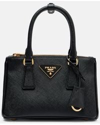 Prada - Tote Bag Galleria Saffiano Mini Aus Leder - Lyst
