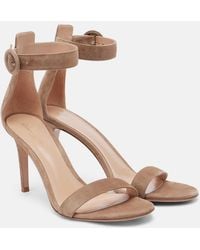 Gianvito Rossi - Portofino 85 Suede Sandals - Lyst