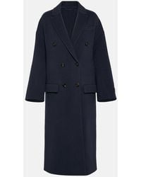 Brunello Cucinelli - Monili Bead-embellished Wool-cashmere Coat - Lyst