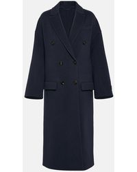 Brunello Cucinelli - Monili Bead-embellished Wool-cashmere Coat - Lyst