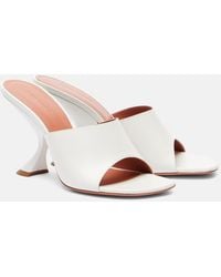 AMINA MUADDI - Taylor 90 Leather Mules - Lyst