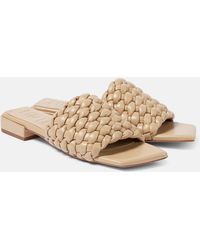 Souliers Martinez - Pantoletten Aster Aus Leder - Lyst