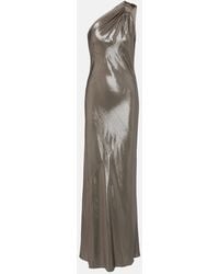 Max Mara - Odissea One-Shoulder Lame Gown - Lyst