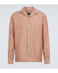Zegna - Cotton And Silk-blend Shirt - Lyst