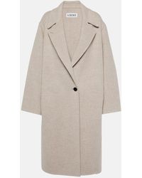 Loewe - Cappotto in lana e cashmere - Lyst