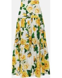 Dolce & Gabbana - Long Ruffled Skirt - Lyst