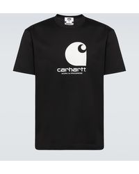 Junya Watanabe - X Carhartt Logo Cotton Jersey T-shirt - Lyst