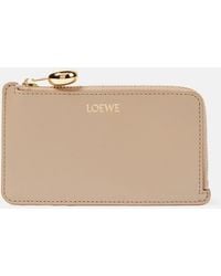 Loewe - Luxury Pebble Coin Cardholder In Shiny Nappa Calfskin For - Lyst