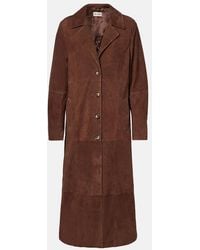 RIXO London - Astraea Suede Coat - Lyst