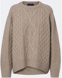 arch4 - Delilah Cable-Knit Cashmere Sweater - Lyst