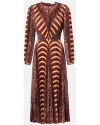 Ulla Johnson - Sarai Pleated Midi Dress - Lyst