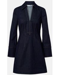Veronica Beard - Raymond Denim Minidress - Lyst