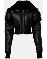 Rick Owens - Short Leather Jacket - Lyst