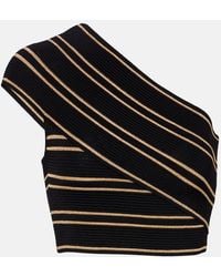 Balmain - One-Shoulder Cropped-Top - Lyst