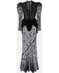 Alessandra Rich - Lace Gown - Lyst