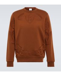 Burberry - Sweat-shirt brode en coton a logo - Lyst