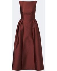Roland Mouret - Taffeta Midi Dress - Lyst