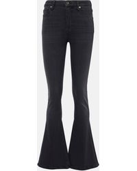 7 For All Mankind - Jean bootcut a taille haute - Lyst