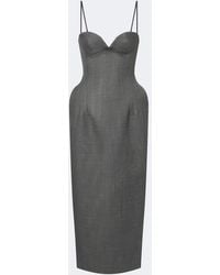 Magda Butrym - Wool Corset Cocktail Dress - Lyst