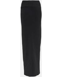 Rick Owens - High-Rise Cady Maxi Skirt - Lyst