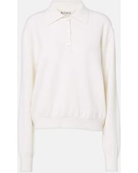 Rohe - Wool And Cashmere Polo Sweater - Lyst