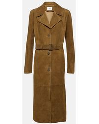 Yves Salomon - Trench in suede - Lyst